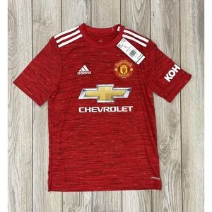 NWT Youth Adidas Manchester United EPL Soccer Jersey - Size Large - $70